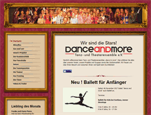 Tablet Screenshot of danceandmore.org